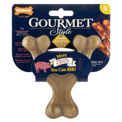 Afbeelding van Nylabone Gourmet Wishbone Bacon Hondenspeelgoed Small