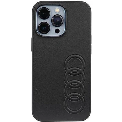 Afbeelding van Audi Synthetic Leather Back Case Apple iPhone 13 Pro Max (6.7&quot;) Zwart