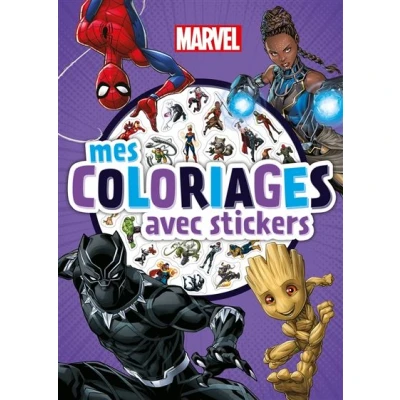 Image de BLACK PANTHER Mes coloriages avec stickers MARVEL