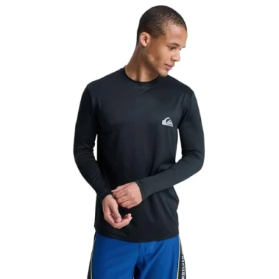 Afbeelding van Quiksilver Everyday SURF TEE LS Surfshirt, Heren, Maat: XL, Black