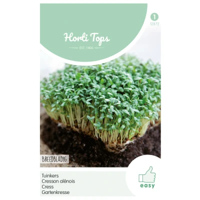 Afbeelding van Tuinkers Grootbladige Breedbladige Hortitops