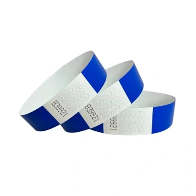 Afbeelding van CINTAPUNTO Tyvek 1000 ingangsarmbanden, identificatiearmbanden, festivalarmbanden, neonarmbanden, voor evenementen, veiligheid, feesten, scheurvast, 16 kleuren (marineblauw)
