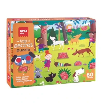 Image de APLI kids puzzle Secret Chiens 60 pièces