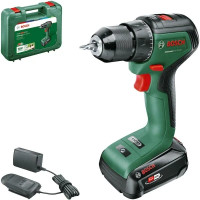 Afbeelding van Bosch Home and Garden UniversalDrill 18V 60 06039D7001 Accu schroefmachine, schroefboormachine 18 V 2.0 Ah Li ion Incl. accu, lader