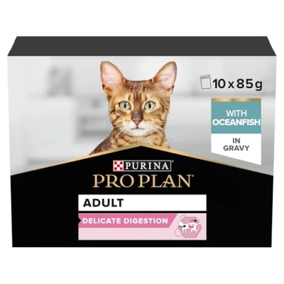 Afbeelding van Pro Plan Delicate Digestion Kat Multipack Kattenvoer Natvoer Vis 40x85 g