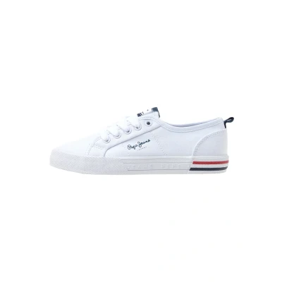 Afbeelding van Pepe Jeans Brady Basic B Sneakers laag voor kinderen, Maat: 33, White Katoen