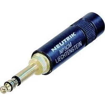 Afbeelding van Neutrik NP3CM B,STEREO Jackplug 5.23 mm Stekker, recht Aantal polen: 3 Stereo Zwart 1 stuk(s)