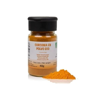 Afbeelding van FRISAFRAN biologisch kurkuma poeder 40 g gemalen glutenvrij veganistische