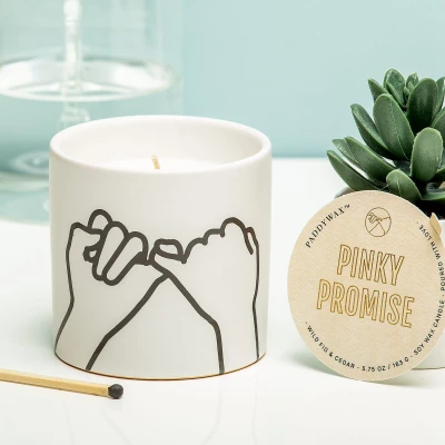 Afbeelding van Impressions Geurkaars Pinky Promise (wit)