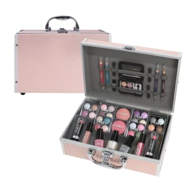 Afbeelding van ZMILE Cosmetics Make upkoffer &#039;Eye Catcher&#039; veganistische cosmetica, roze
