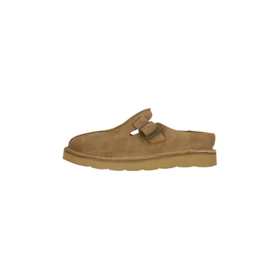 Afbeelding van Clarks Solsbury Slide sandaal voor heren, Donker zand suède, 7.5 UK