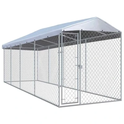 Afbeelding van vidaXL Hondenkennel voor buiten met dak 760x190x225 m
