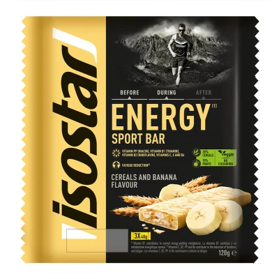 Afbeelding van Isostar Energy Sport Bar Ontbijtgranen &amp; Banaan 20 x 3 40 gram Koolhydraten energietoevoer