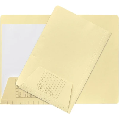 Afbeelding van Dossiermap Jalema folio 1 klep 160gr lichtgeel Omdoos a 100 stuk stuks