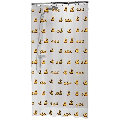 Image de Sealskin Rideau de douche Duckling 180x200 cm Jaune436854