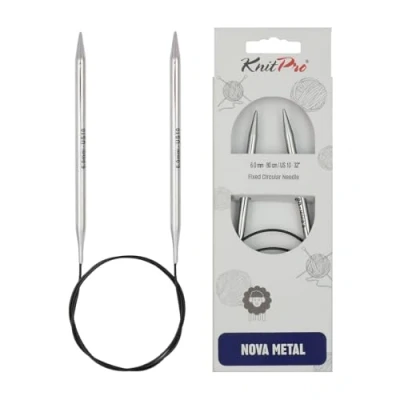 Afbeelding van KnitPro Nova Metal Waxstiften: vast 50 cm x 6 mm, zilverkleurig, mm