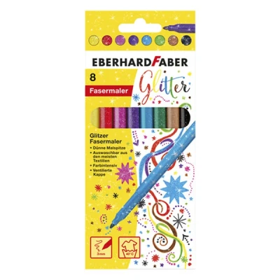 Image de Eberhard Faber Glitter feutres de coloriage (8 pièces)