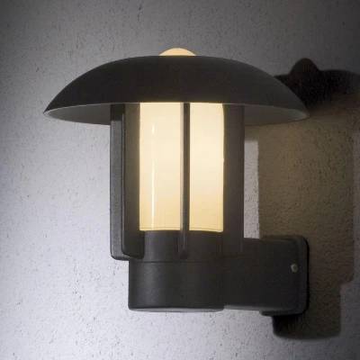 Afbeelding van Konstsmide Heimdal 401 752 Buitenlamp (wand) Spaarlamp, LED E27 60 W Zwart