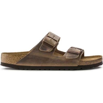 Afbeelding van Birkenstock Arizona NU Oiled SFB Regular FIT Muiltjes, Maat: 39, Brown Leer