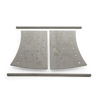 Afbeelding van Stokke Sleepi Junior Uitbreiding, Hazy Grey Verander in bed Geschikt voor kinderen tot 10 jaar Verlengt het 172 cm Optioneel matras met afneembare hoes