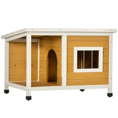 Afbeelding van PawHut Hondenkennel met terras voor kleinere honden D02 152V00