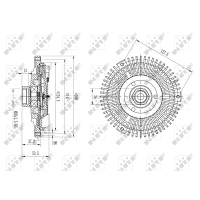 Afbeelding van Koppeling, radiateurventilator NRF 49633