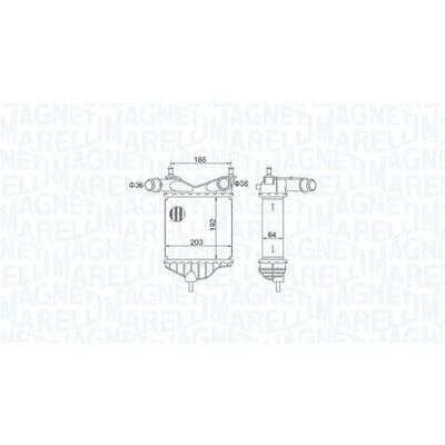 Afbeelding van Magneti Marelli Interkoeler 351319204080