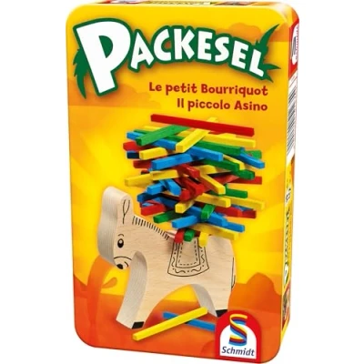 Afbeelding van Schmidt Behendigheidspel Packesel Junior Hout Rood/geel 3 delig