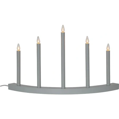 Afbeelding van Kandelaar Accent, 5 lamps, lichtgrijs