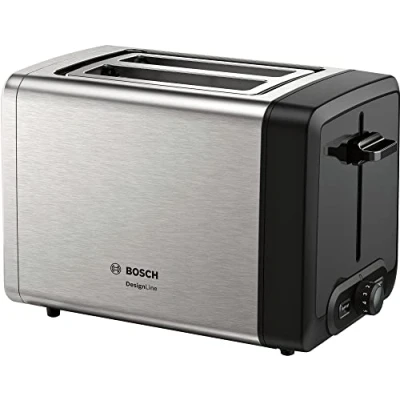 Afbeelding van Bosch Tat4P420 Designline Broodrooster Rvs/Zwart