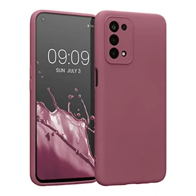 Afbeelding van kwmobile telefoonhoesje geschikt voor Oppo A74 (5G) / A54 Hoesje smartphone Precisie camera uitsnede TPU back cover in donkerroze