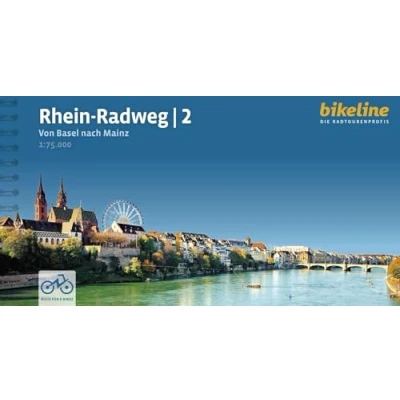 Afbeelding van Radtourenbücher Rhein Radweg 2 Von Basel Mainz