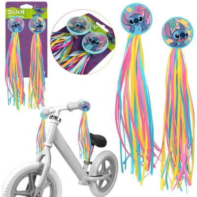 Afbeelding van DISNEY Lilo en Stitch Decoratieve linten SLINGERS voor sturen van fietsen, steps kinderen 2 stuks