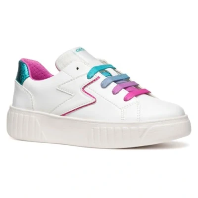 Afbeelding van Geox Mikiroshi Sneakers laag voor kinderen, Maat: 29, White multicolor Kunststof/ textiel