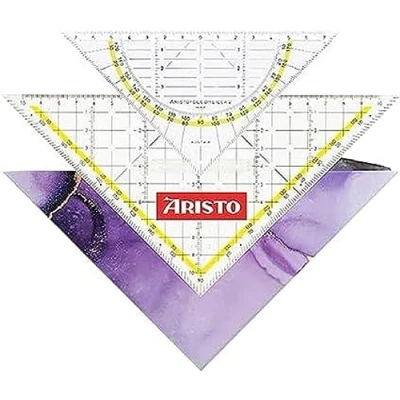 Afbeelding van Aristo geocoverset 3in1 Soft Lavender geocover, geodriehoek en tekendriehoek AR 18103B