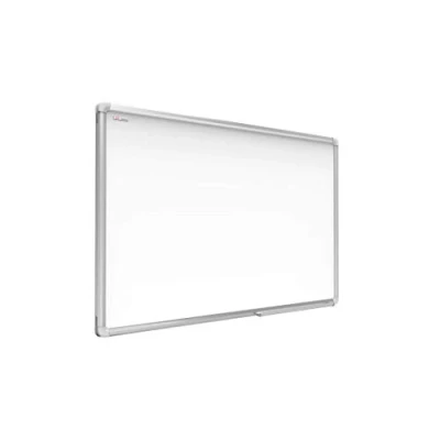 Afbeelding van ALLboards Magnetisch wit wandbord met frame van aluminium EXPO 90 x 60 cm, beschrijfbaar en droog afwasbaar, aan de muur