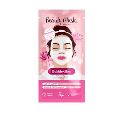 Afbeelding van The Beauty Mask Company Crazy Cactus Bubble Mask, 1 zak, reinigingsmasker met cactusextract, waterlelie, huidverzorging voor alle huidtypes, veganistisch