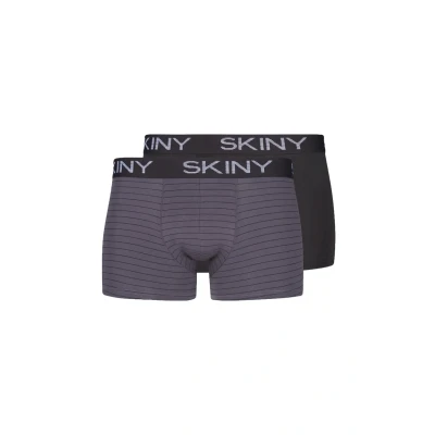 Afbeelding van Skiny 2 PACK Onderbroeken, Heren, Maat: Medium, Anthracite stripe selection