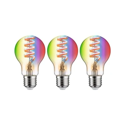 Afbeelding van 29163 Paulmann Home LED lamp E27 Energielabel: G (A G) 6.3 W RGBW Goud