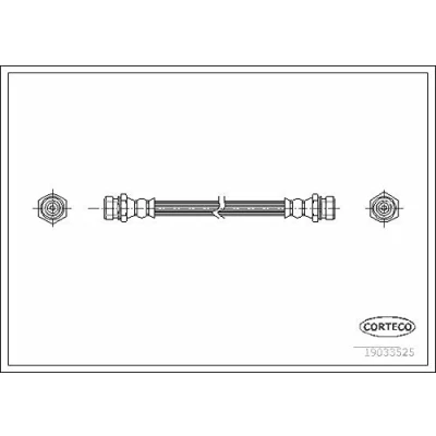 Afbeelding van CORTECO 19033525 Remslang Achteras 450