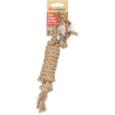 Afbeelding van Flamingo Hondenspeelgoed Touw Met 4 Knopen 27CM