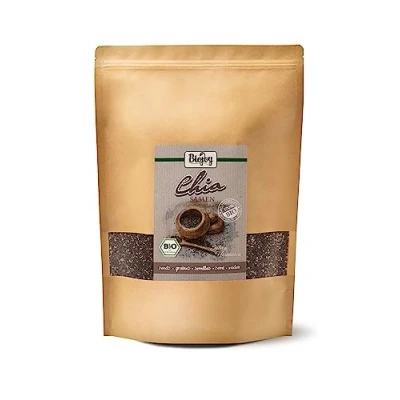 Afbeelding van Biojoy Biologische zwarte chiazaden (2 kg), heel en zonder additieven (Salvia hispanica)