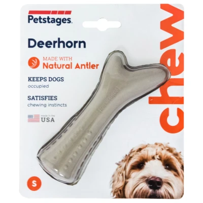 Afbeelding van Petstages Deerhorn Grijs Hondenspeelgoed Small