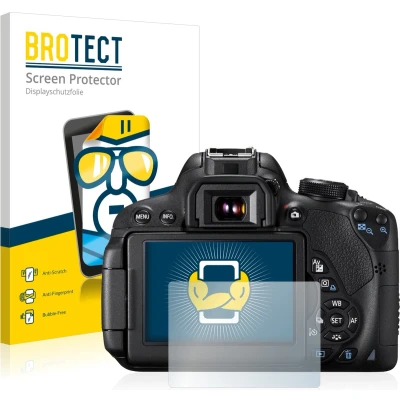 Afbeelding van BROTECT Screenprotector voor Canon EOS 700D Folie Beschermfolie transparant (2 Stuks)