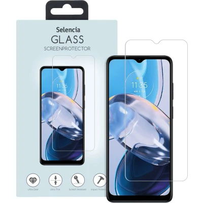 Afbeelding van Selencia Screenprotector Geschikt voor Motorola Moto E22 Tempered Glass Gehard Glas