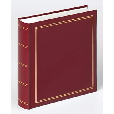 Image de Walther Design Album Photo Rouge 200 Photos 10 x 15 cm Memo Book Simili cuir avec gaufrage, Monza ME 138 R