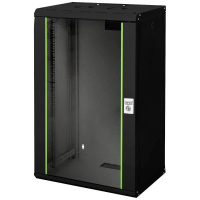 Afbeelding van Digitus DN 19 20 U SW 19inch wandkast (b x h d) 600 998 450 mm HE Zwart (RAL 9005)