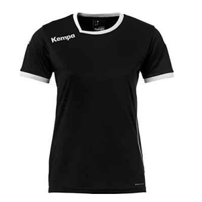 Afbeelding van Kempa Curve Shirt Dames Zwart Wit Maat XXL