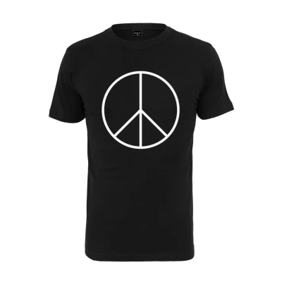 Afbeelding van Mister Tee Peace Tshirt print, Heren, Maat: XS, Black