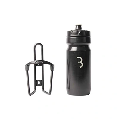 Afbeelding van BBB Cycling FuelTank Aluminium Bidonhouder met Bidon 550ml Glanzend Zwart / Wit Racefiets &amp; Mountainbike Drinkbushouder Fiets BBC 03C